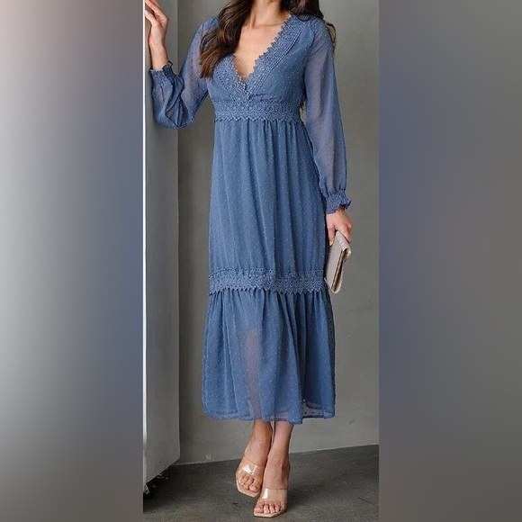 Swiss Long Sleeve Dress - Picture 2 of 3